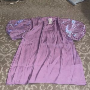 Frock Candy boutique Lavender Holographic shirt